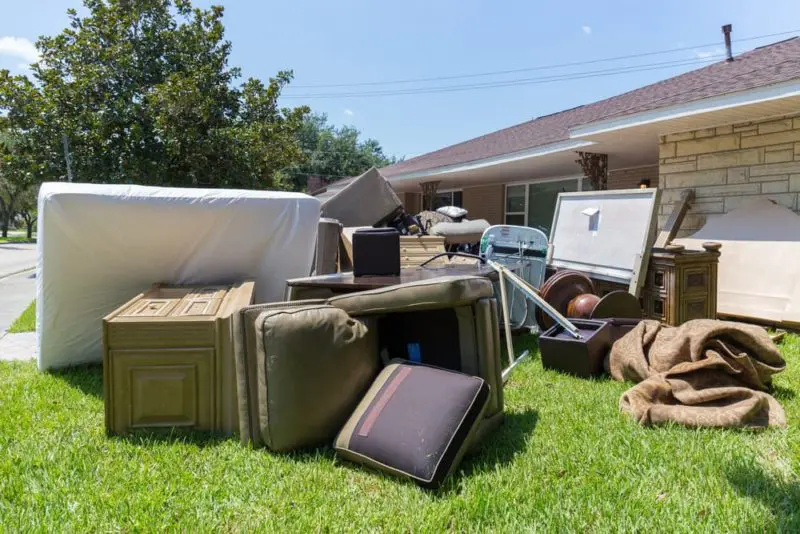 How long can furniture sit in water before being ruined?